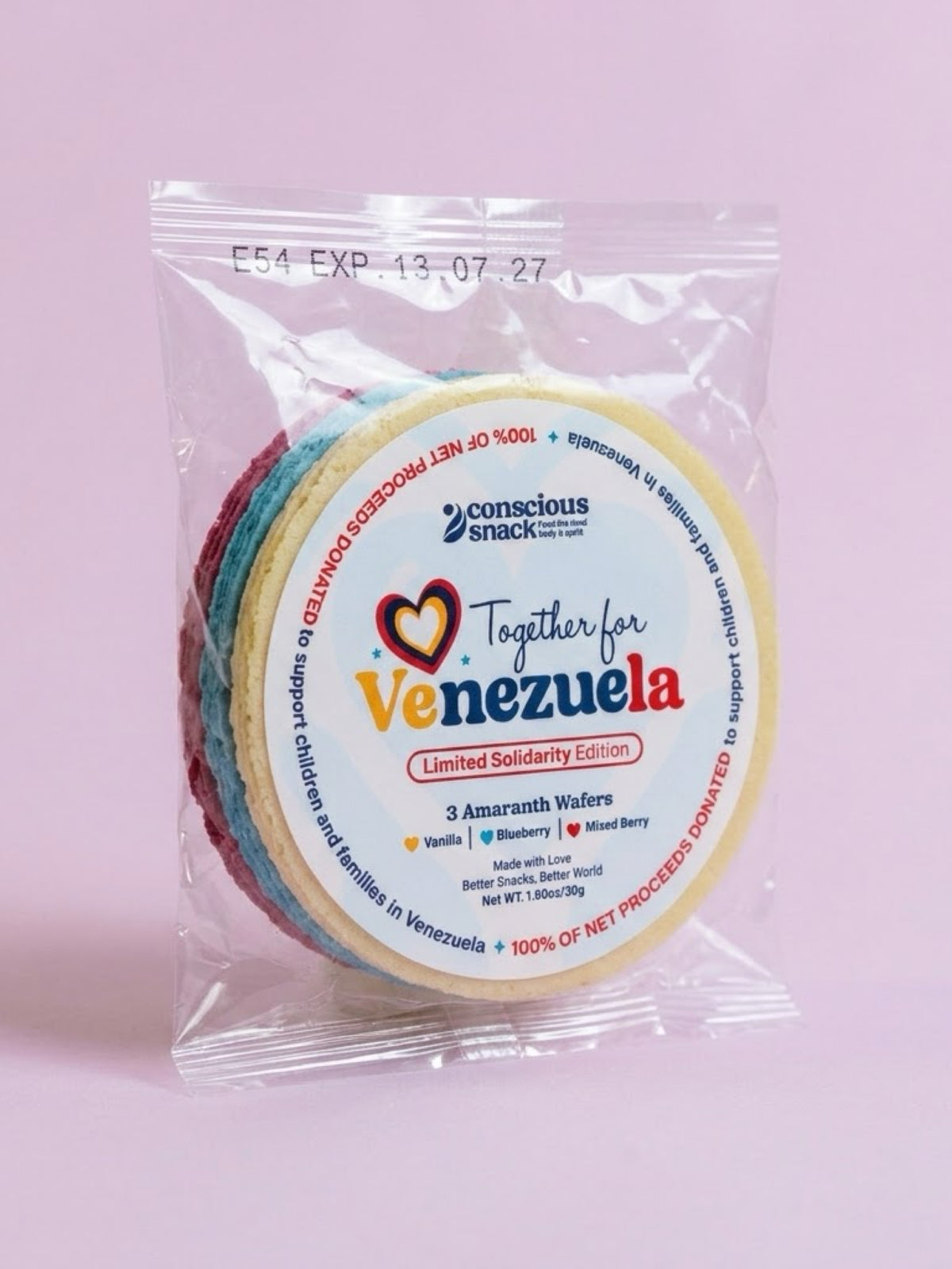 Amaranth Wafers | Every Purchase Helps Venezuela