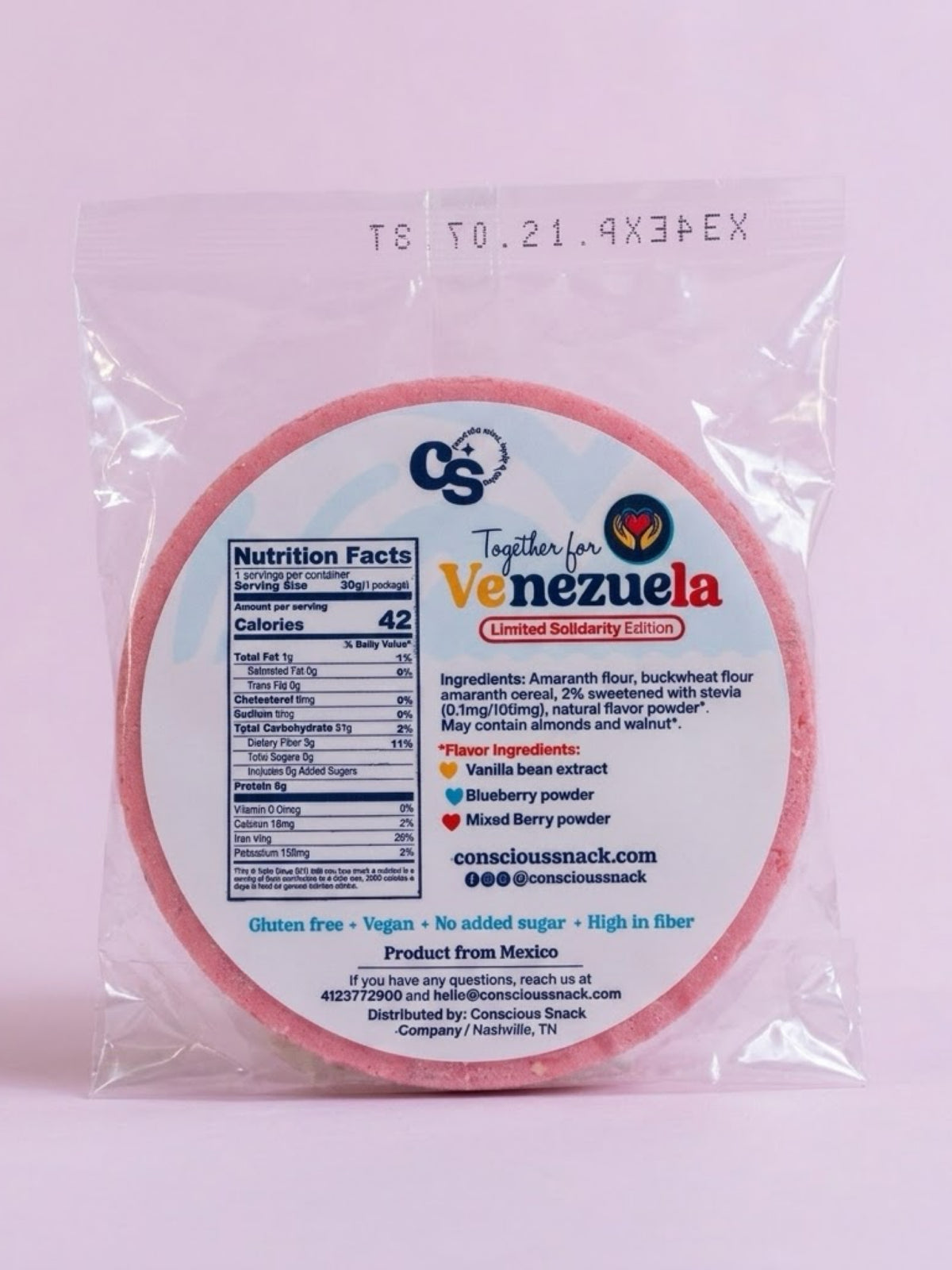 Amaranth Wafers | Every Purchase Helps Venezuela